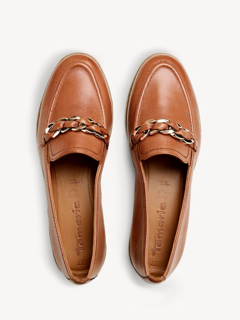 Tamaris Lederslipper - Braun