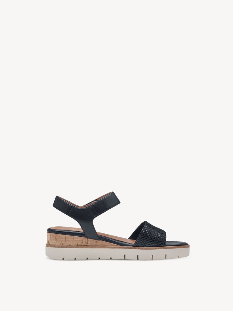 Tamaris Ledersandalette - Blau