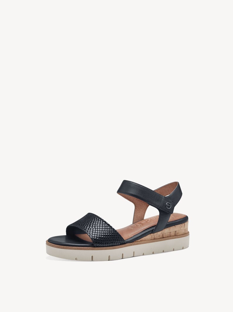 Tamaris Ledersandalette - Blau
