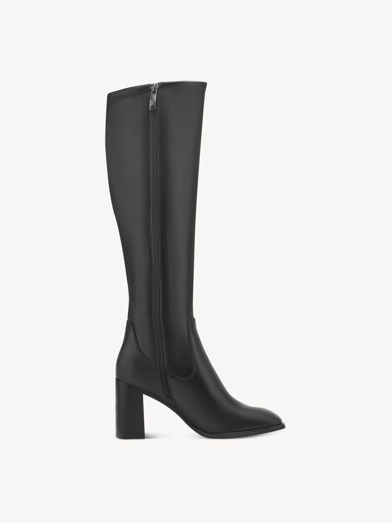 Tamaris Lederstiefel - Schwarz