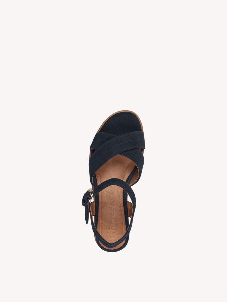 Tamaris Ledersandalette - Blau