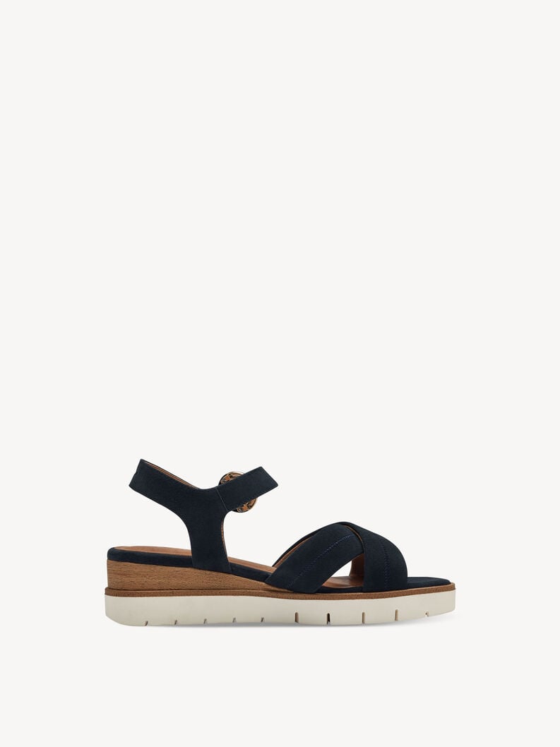 Tamaris Ledersandalette - Blau