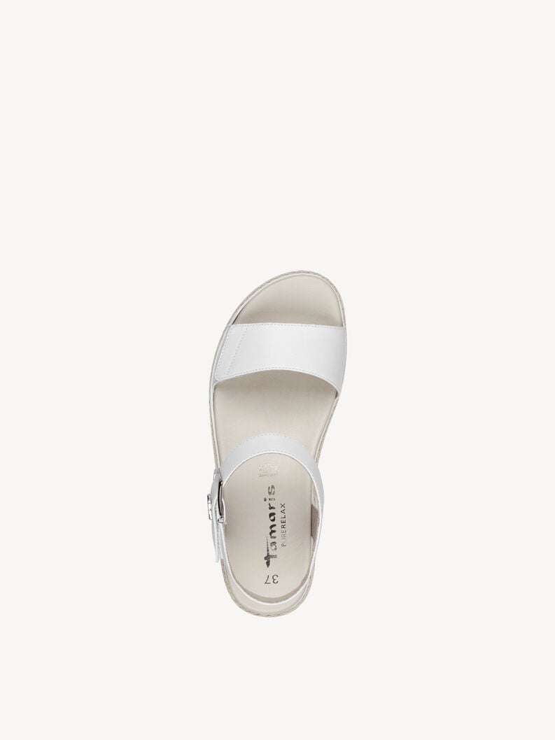 Tamaris Ledersandalette - Weiß