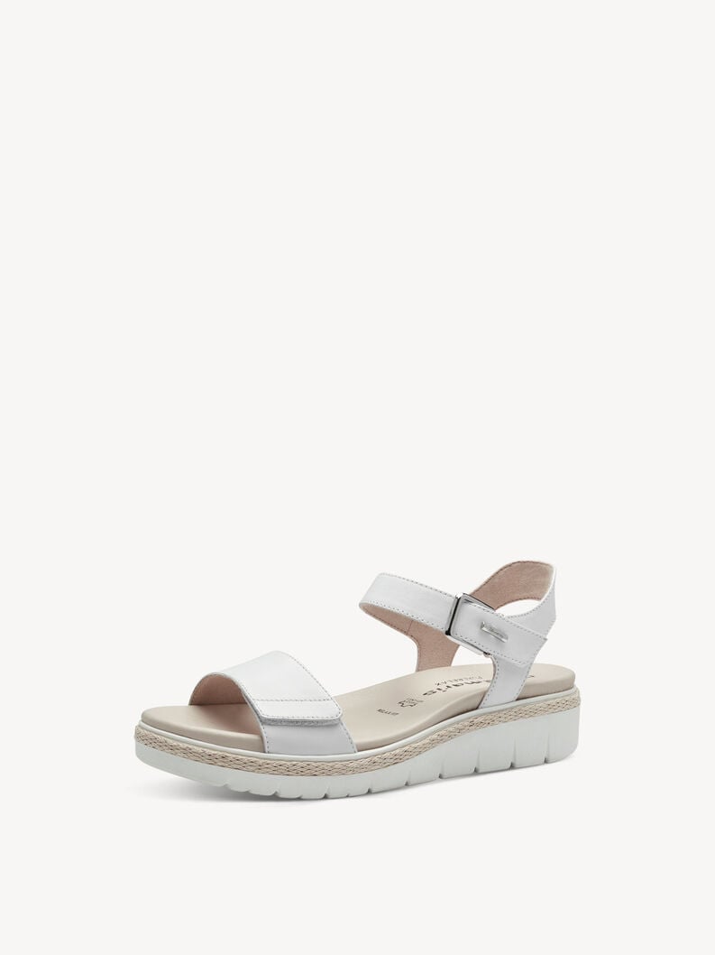 Tamaris Ledersandalette - Weiß