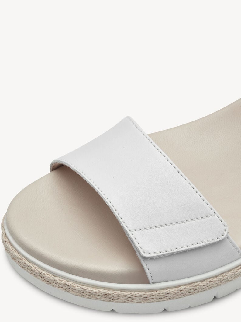 Tamaris Ledersandalette - Weiß