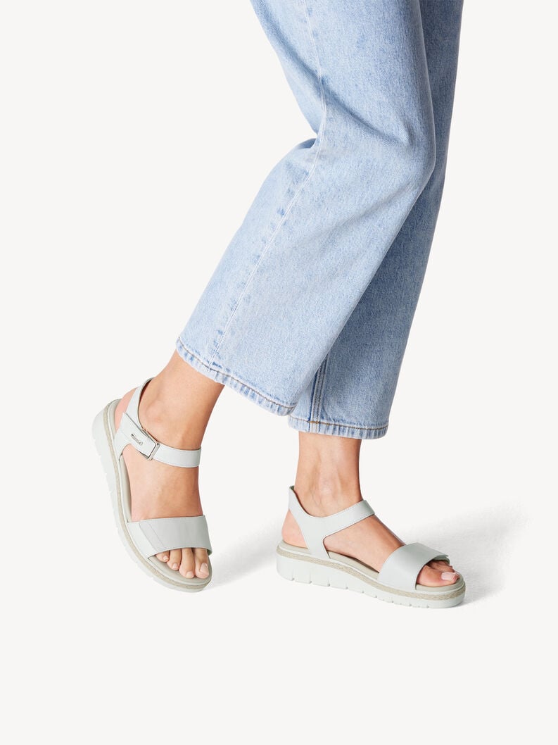 Tamaris Ledersandalette - Weiß