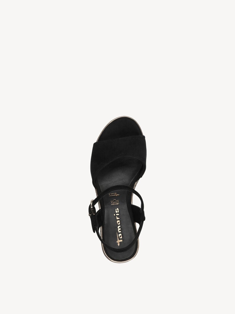 Tamaris Ledersandalette - Schwarz
