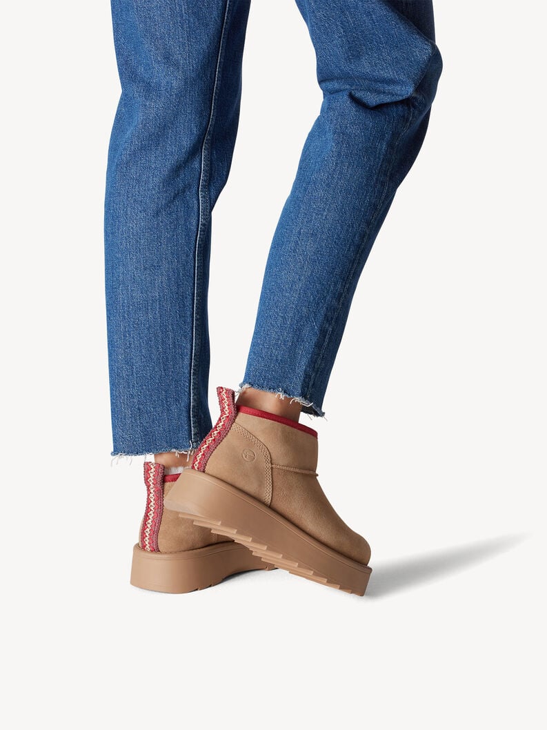 Tamaris Lederstiefelette - Braun Warmfutter