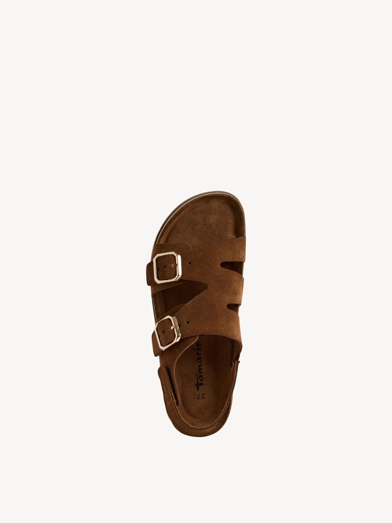 Tamaris Lederpantolette - Braun