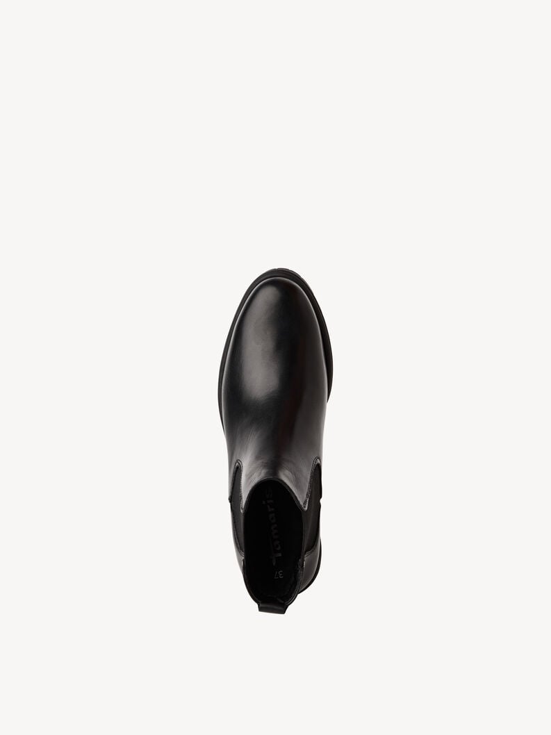 Tamaris Leder Chelsea Boot - Schwarz