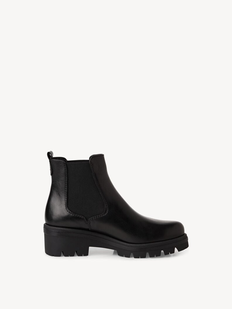 Tamaris Leder Chelsea Boot - Schwarz