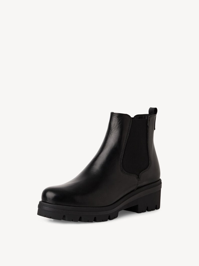 Tamaris Leder Chelsea Boot - Schwarz