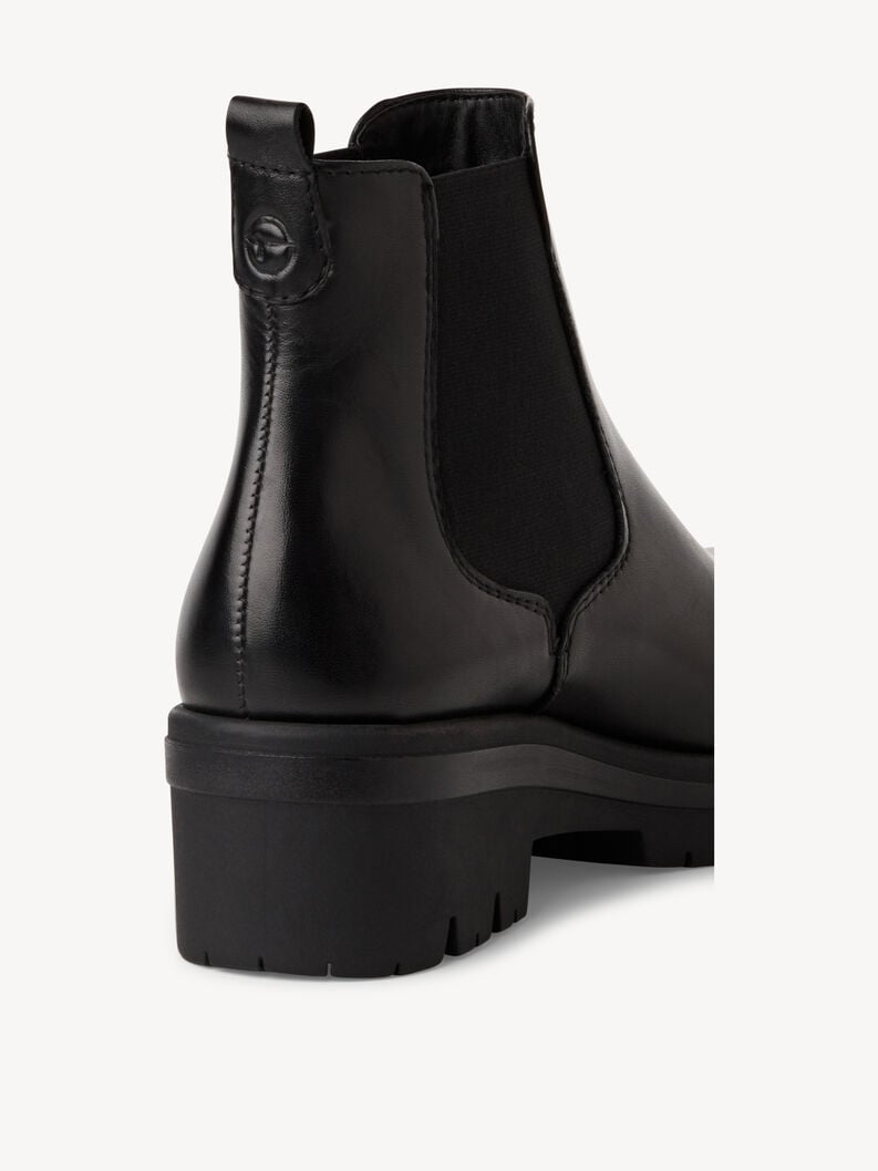 Tamaris Leder Chelsea Boot - Schwarz