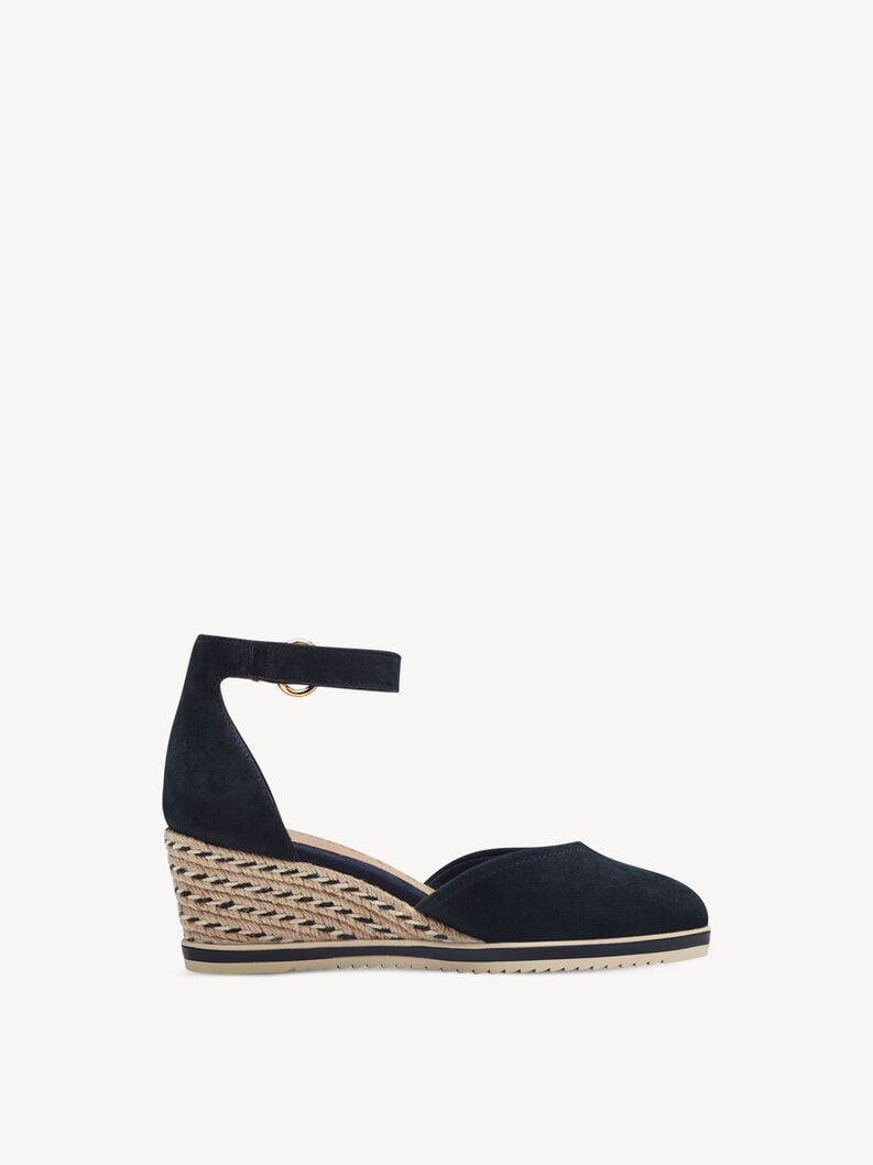 Tamaris Lederkeilpumps - Blau