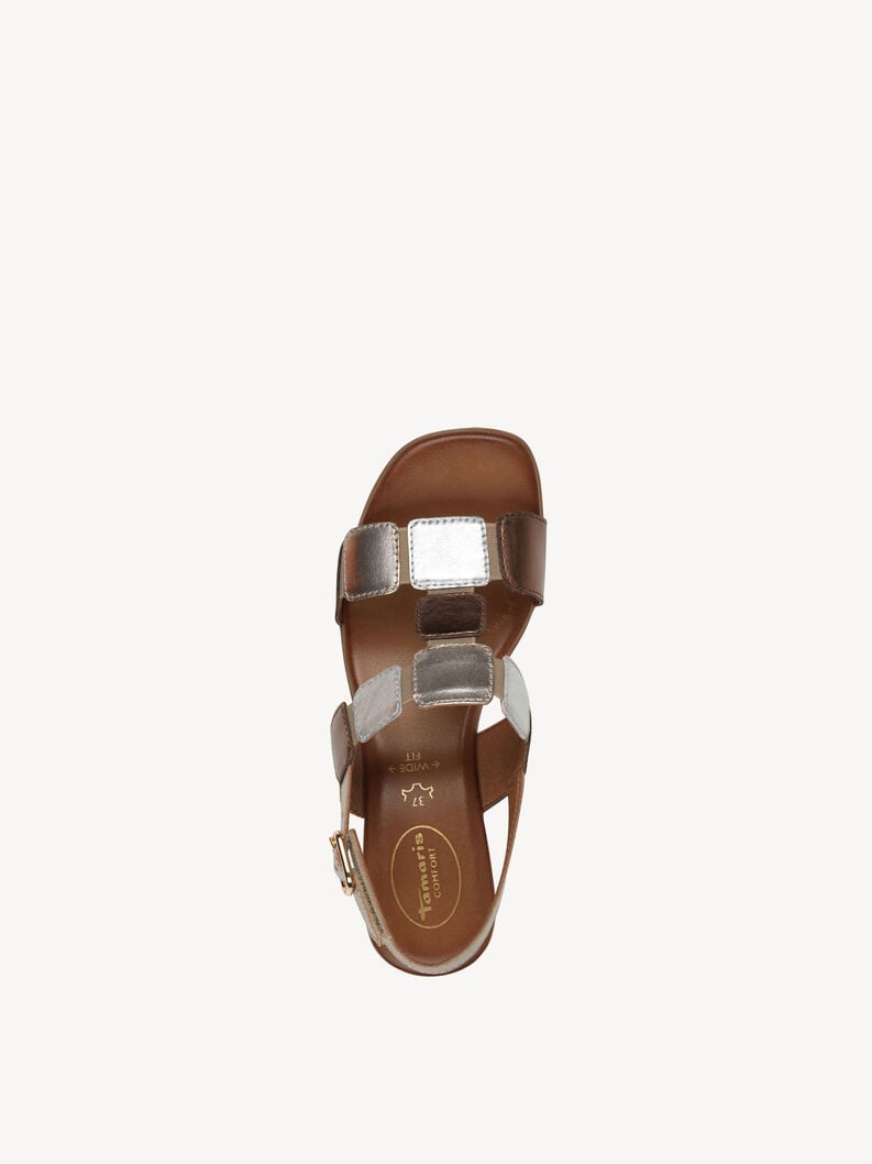 Tamaris Ledersandalette - Metallic