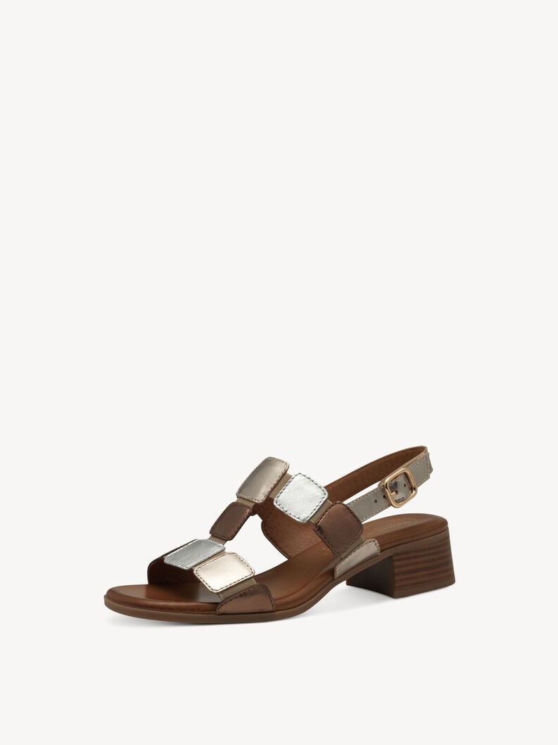 Tamaris Ledersandalette - Metallic