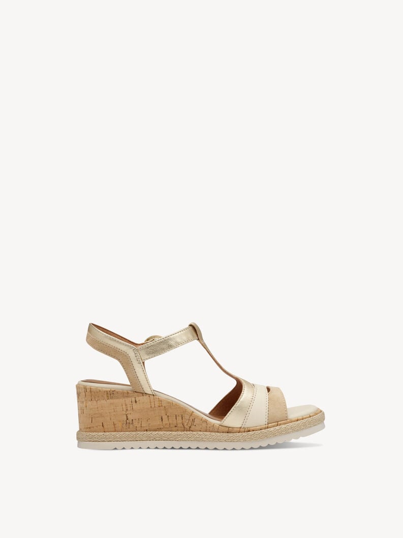 Tamaris Ledersandalette - Gold