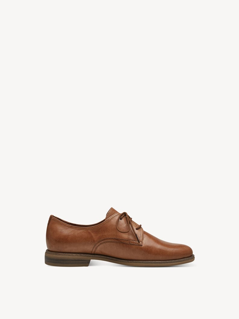 Tamaris Lederhalbschuh - Braun
