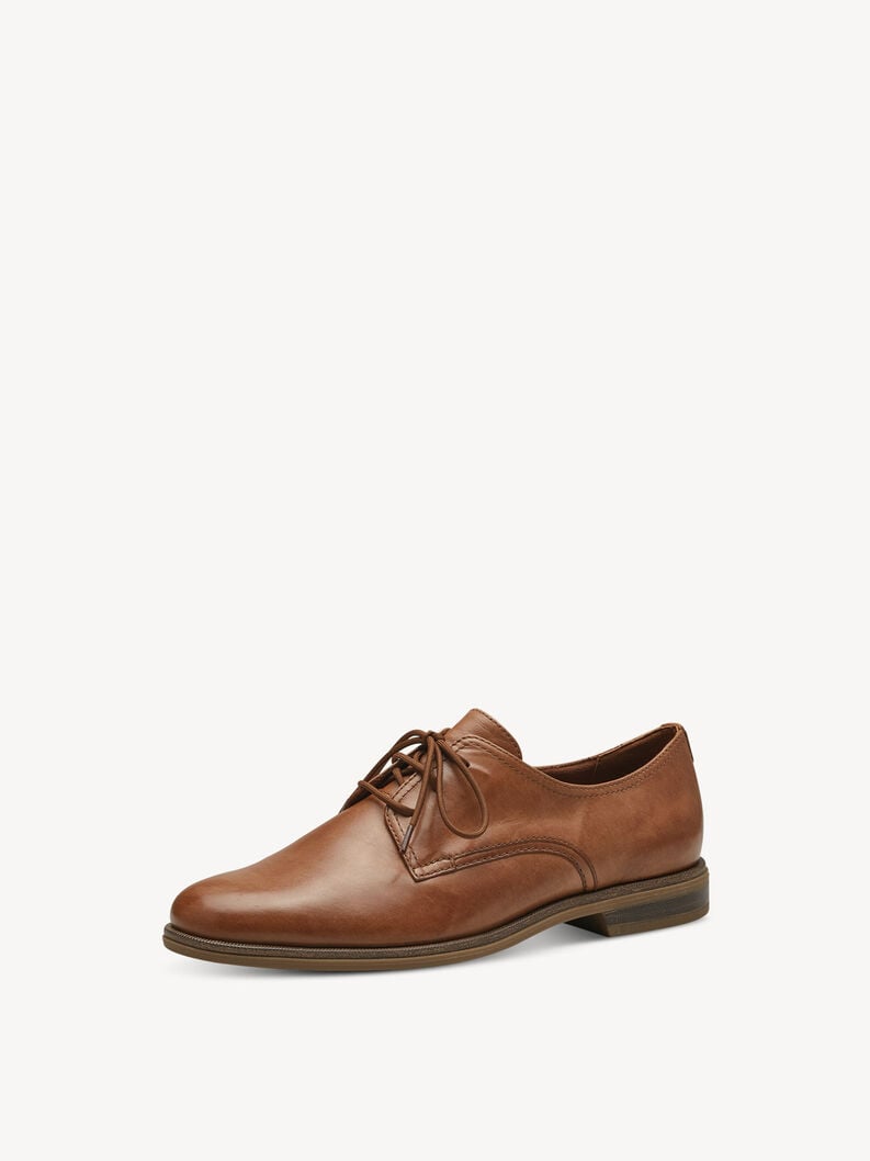 Tamaris Lederhalbschuh - Braun