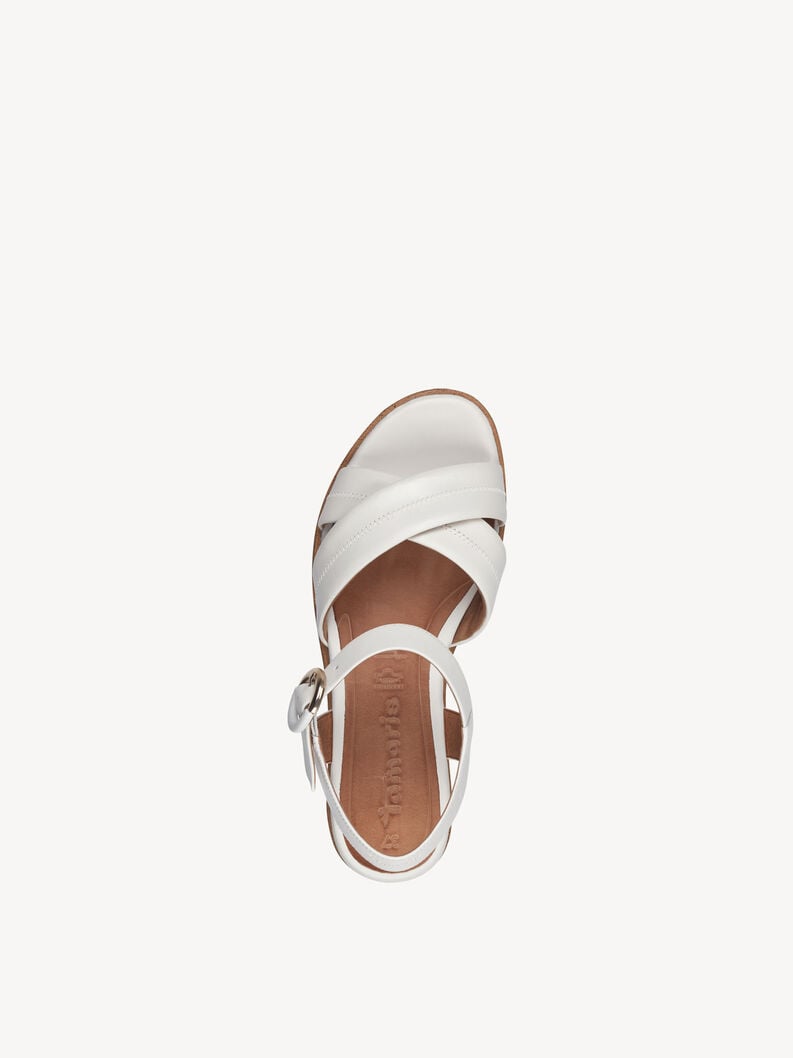 Tamaris Ledersandalette - Weiß