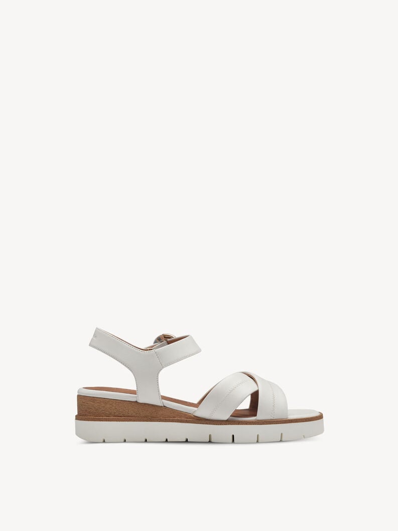 Tamaris Ledersandalette - Weiß