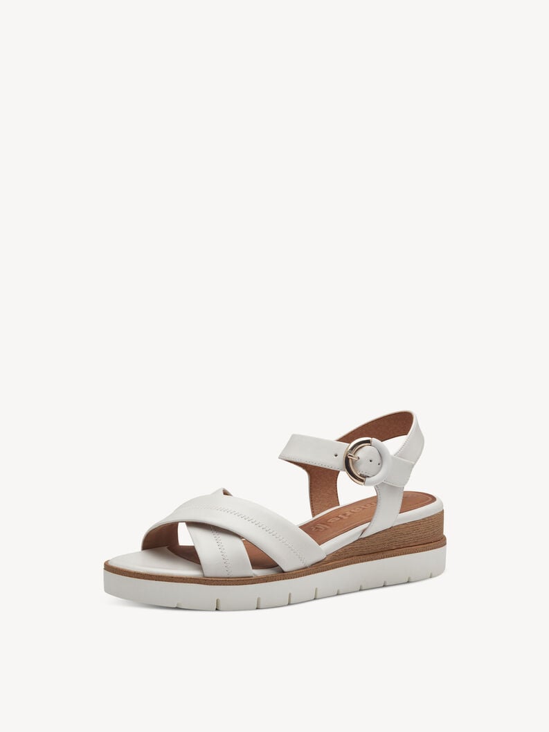 Tamaris Ledersandalette - Weiß