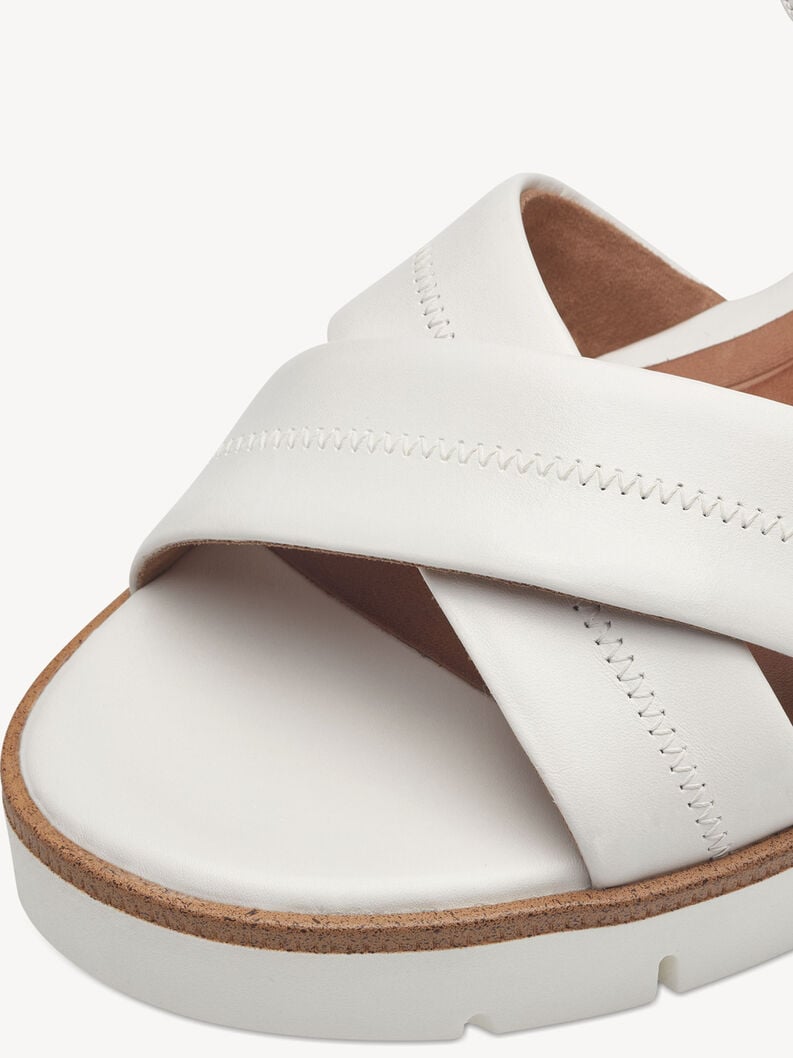 Tamaris Ledersandalette - Weiß