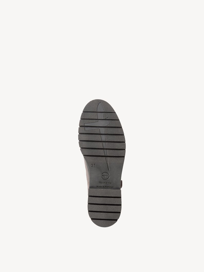 Tamaris Lederstiefelette - Grau Warmfutter