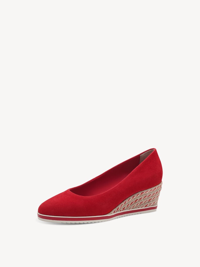 Tamaris Lederkeilpumps - Rot