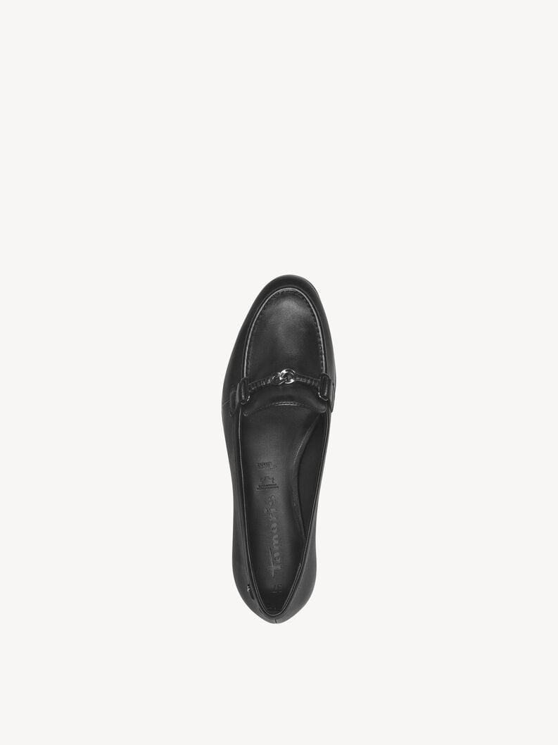 Tamaris Lederslipper - Schwarz