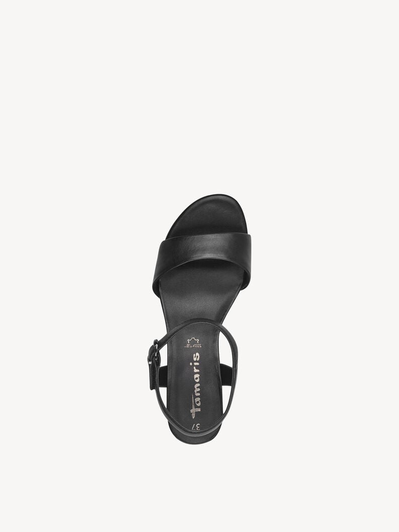 Tamaris Ledersandalette - Schwarz