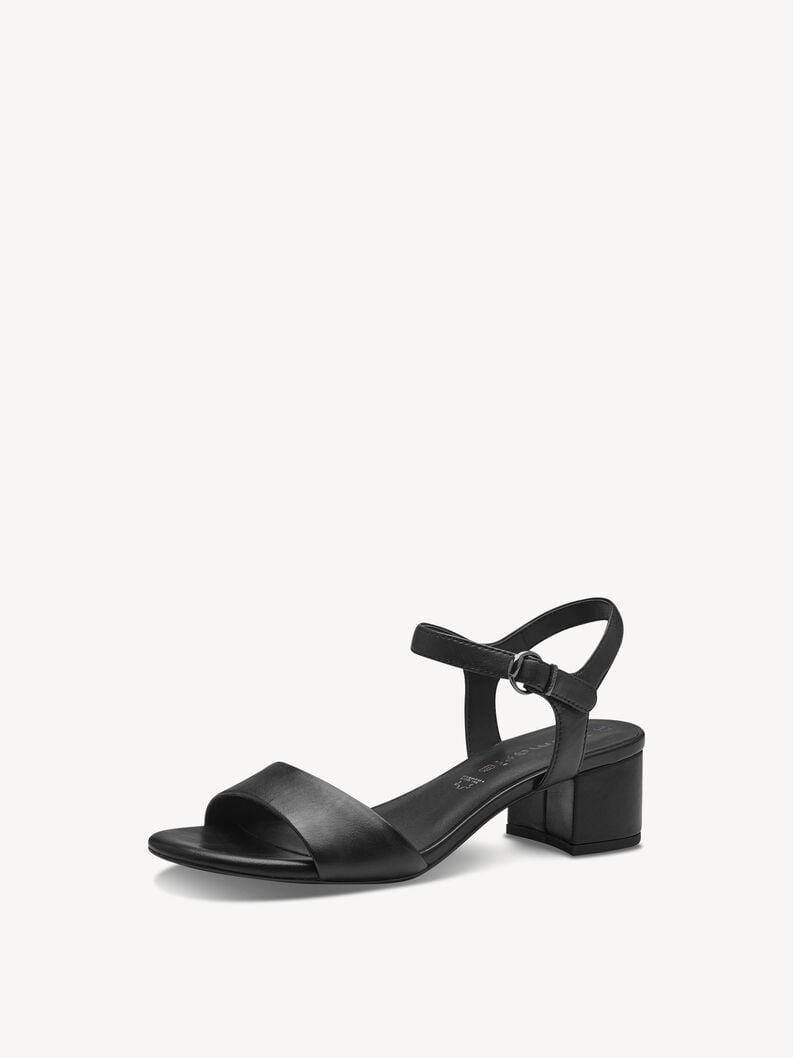 Tamaris Ledersandalette - Schwarz