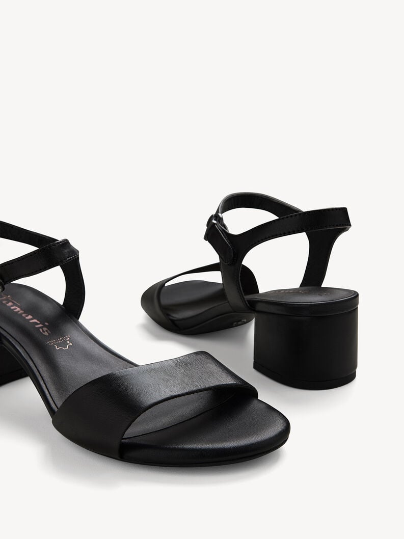 Tamaris Ledersandalette - Schwarz
