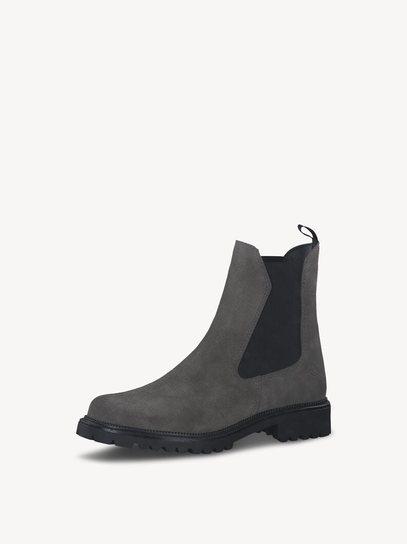 Tamaris Leder Chelsea Boot - Grau