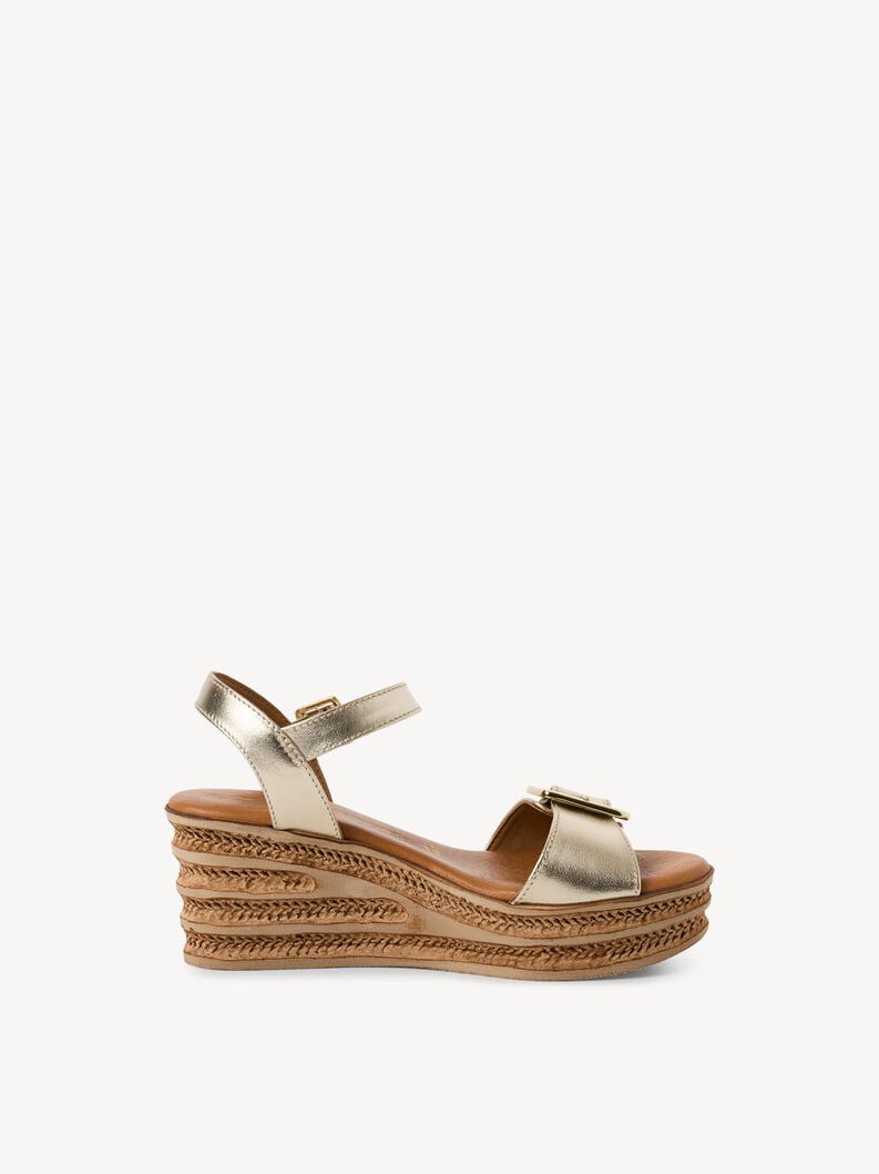 Tamaris Ledersandalette - Gold
