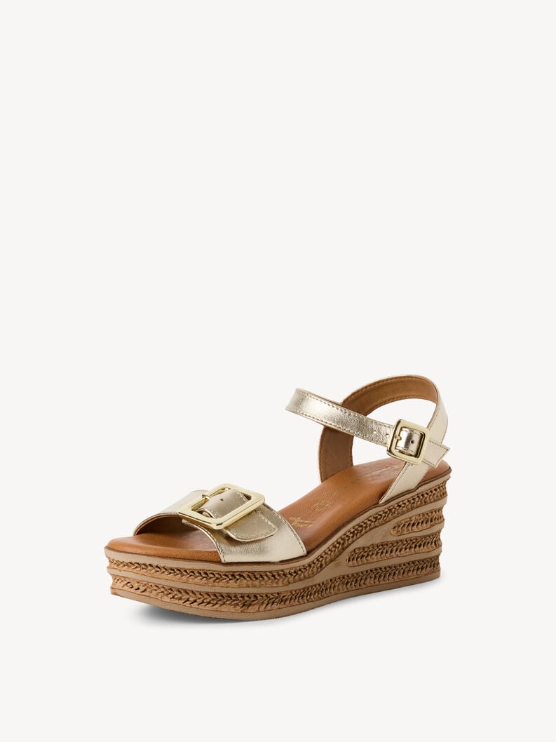 Tamaris Ledersandalette - Gold