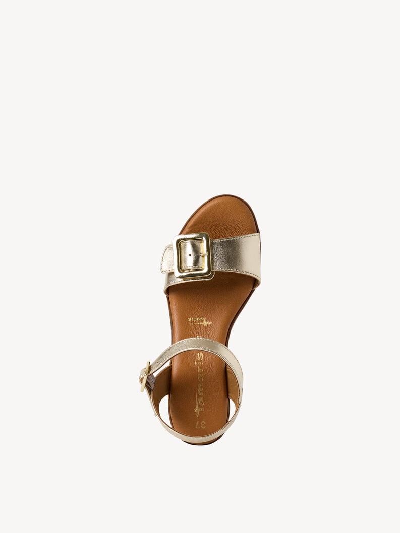 Tamaris Ledersandalette - Gold