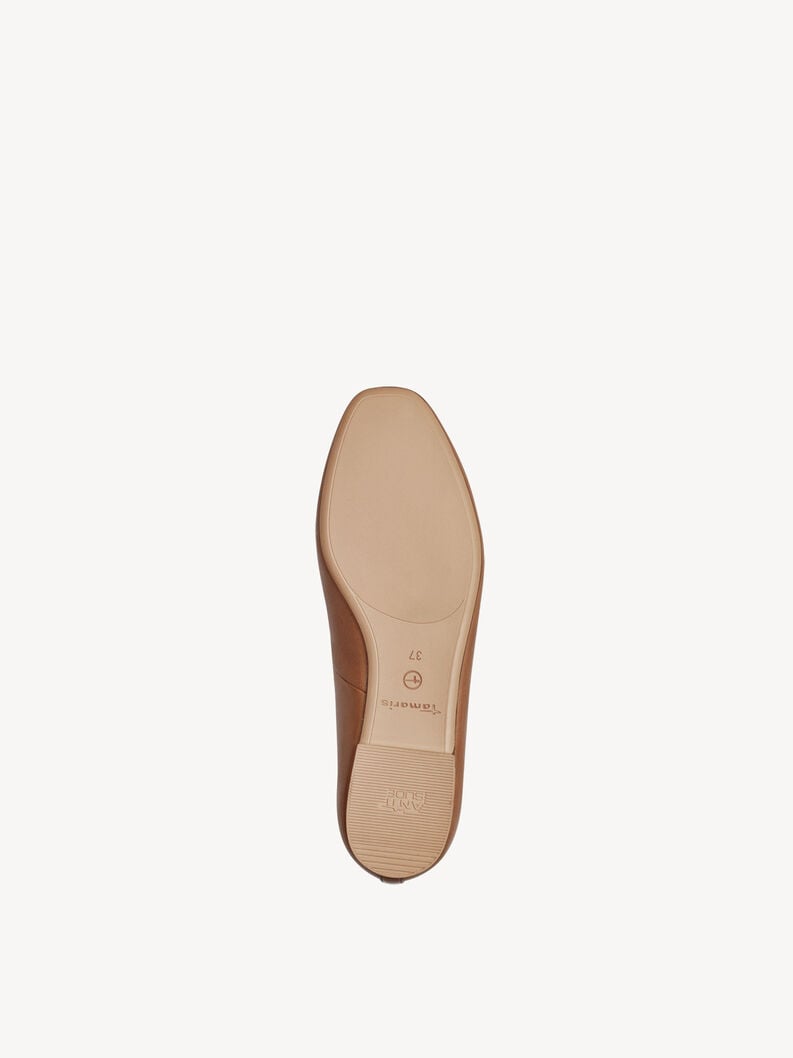 Tamaris Lederballerina - Braun