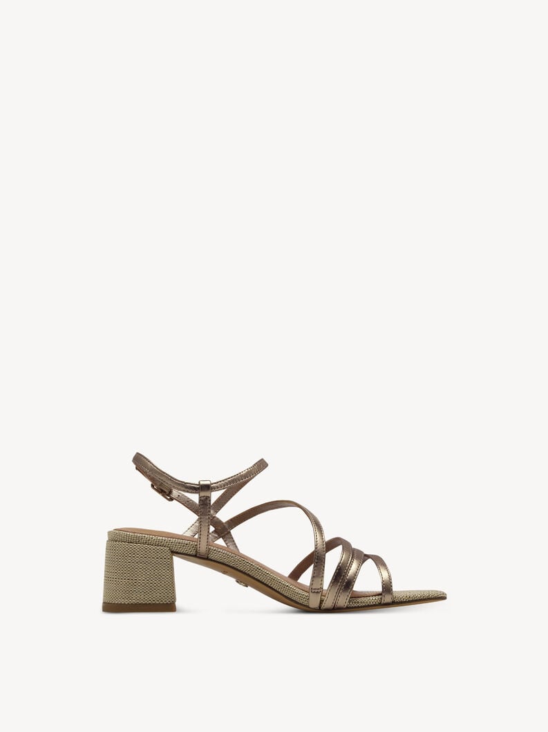 Tamaris Ledersandalette - Metallic