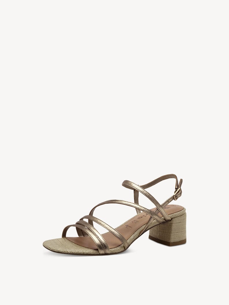 Tamaris Ledersandalette - Metallic