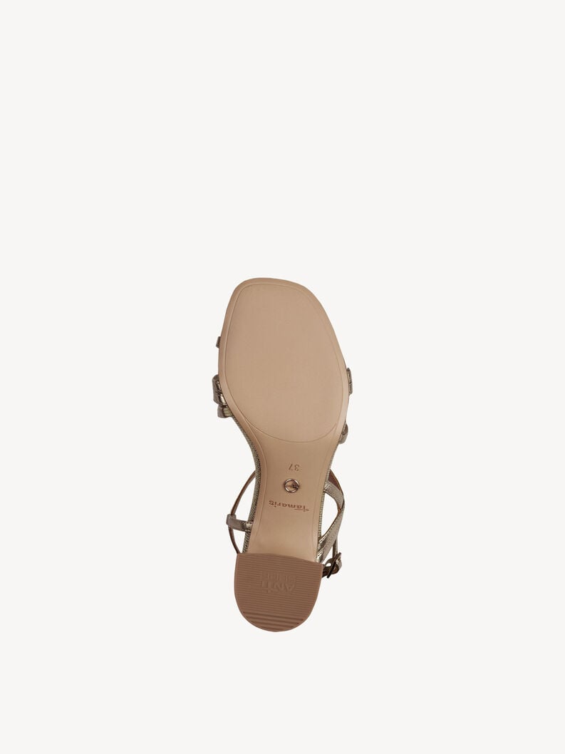 Tamaris Ledersandalette - Metallic