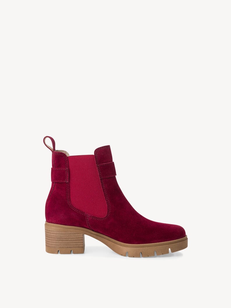 Tamaris Leder Chelsea Boot - Rot