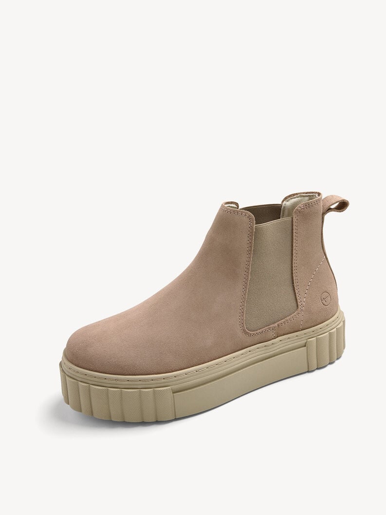 Tamaris Leder Chelsea Boot - Beige