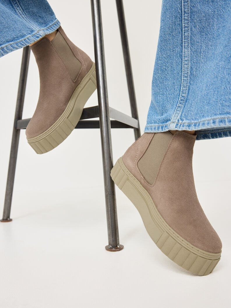 Tamaris Leder Chelsea Boot - Beige