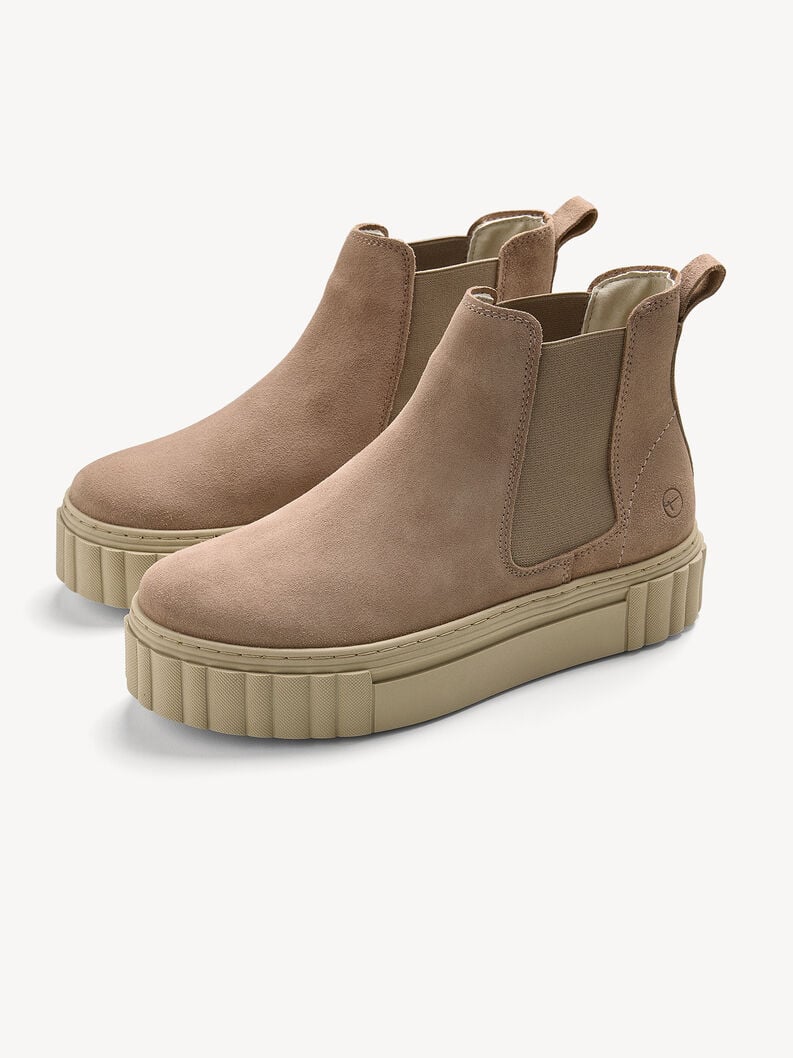 Tamaris Leder Chelsea Boot - Beige
