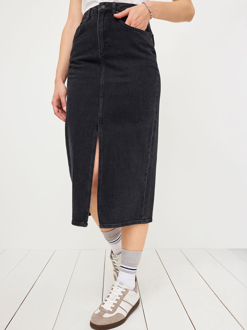 Tamaris Jeansrock - Schwarz