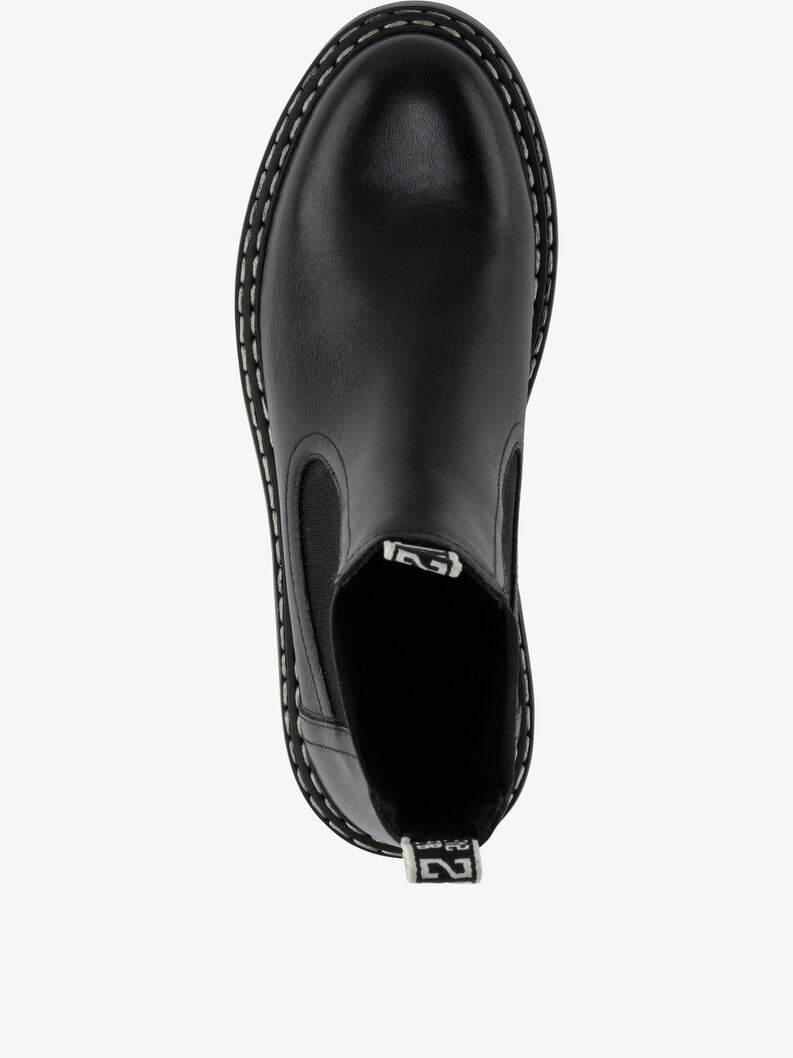 Tamaris Leder Chelsea Boot - Schwarz