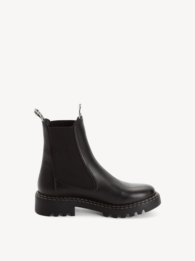Tamaris Leder Chelsea Boot - Schwarz