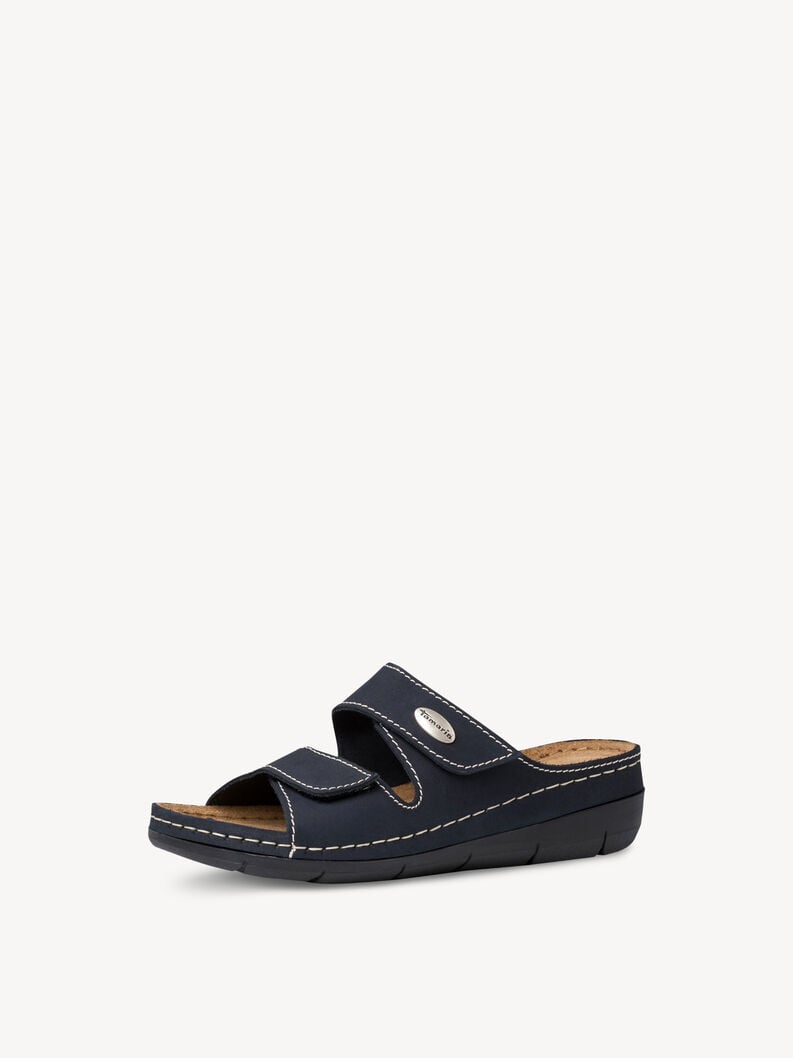 Tamaris Lederpantolette - Blau
