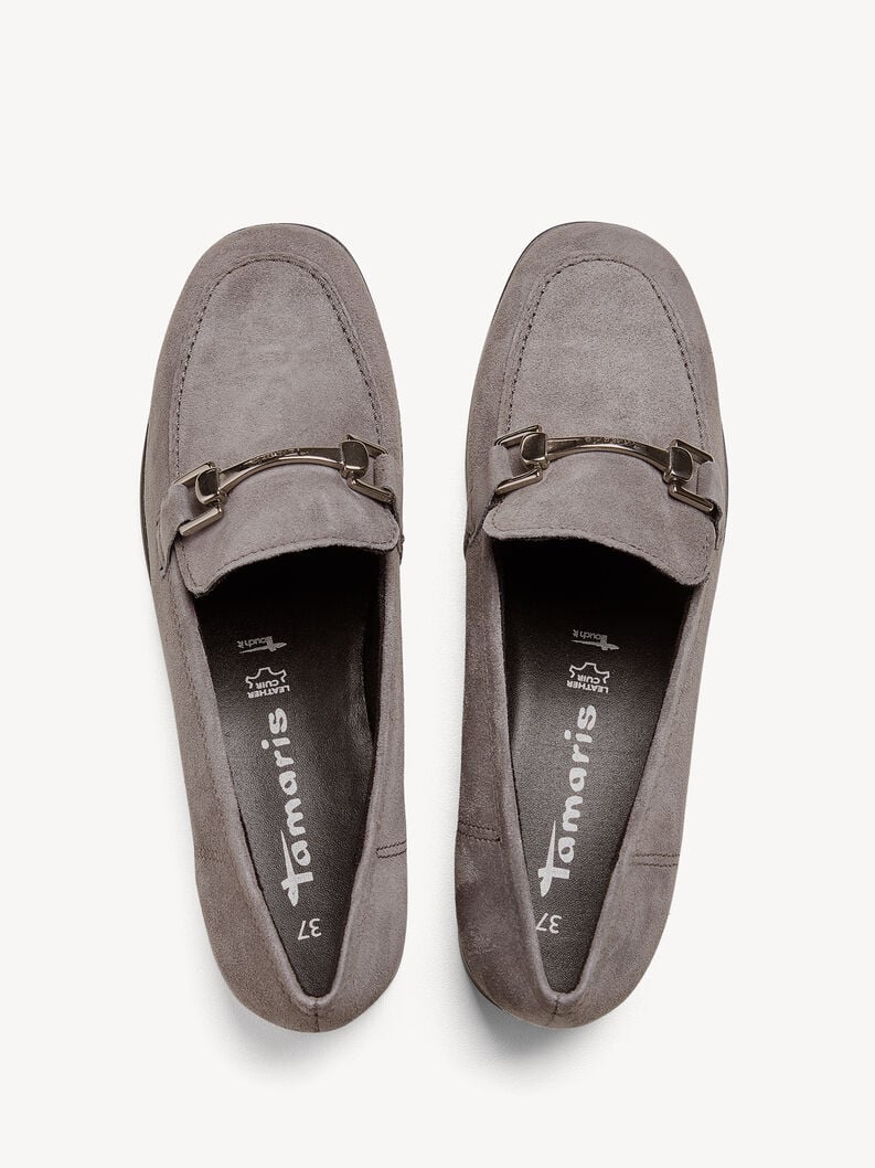 Tamaris Lederslipper - Grau